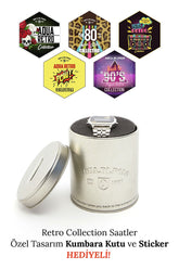 Unisex Rose Gold Retro Kurukafa Desenli Dijital Kol Saati Apwa065700